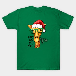 Christmas Giraffe T-Shirt